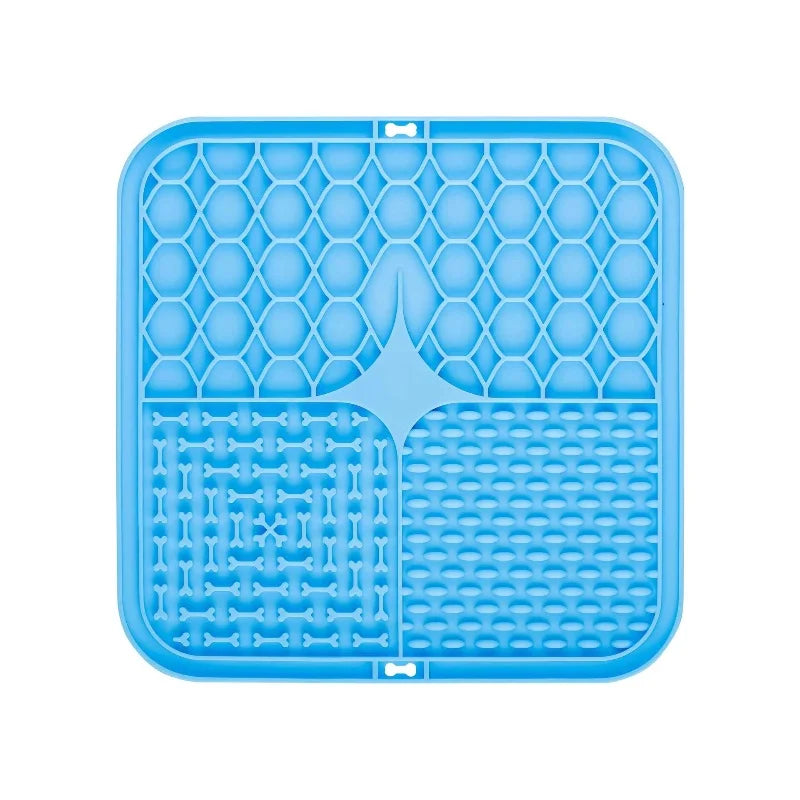 Pet Lick Silicone Mat Dogs Pet Slow Food Plate for Dog Bathing Distraction Silicone Dog Sucker Food Training Dog Feeder Supplies by PawHaven