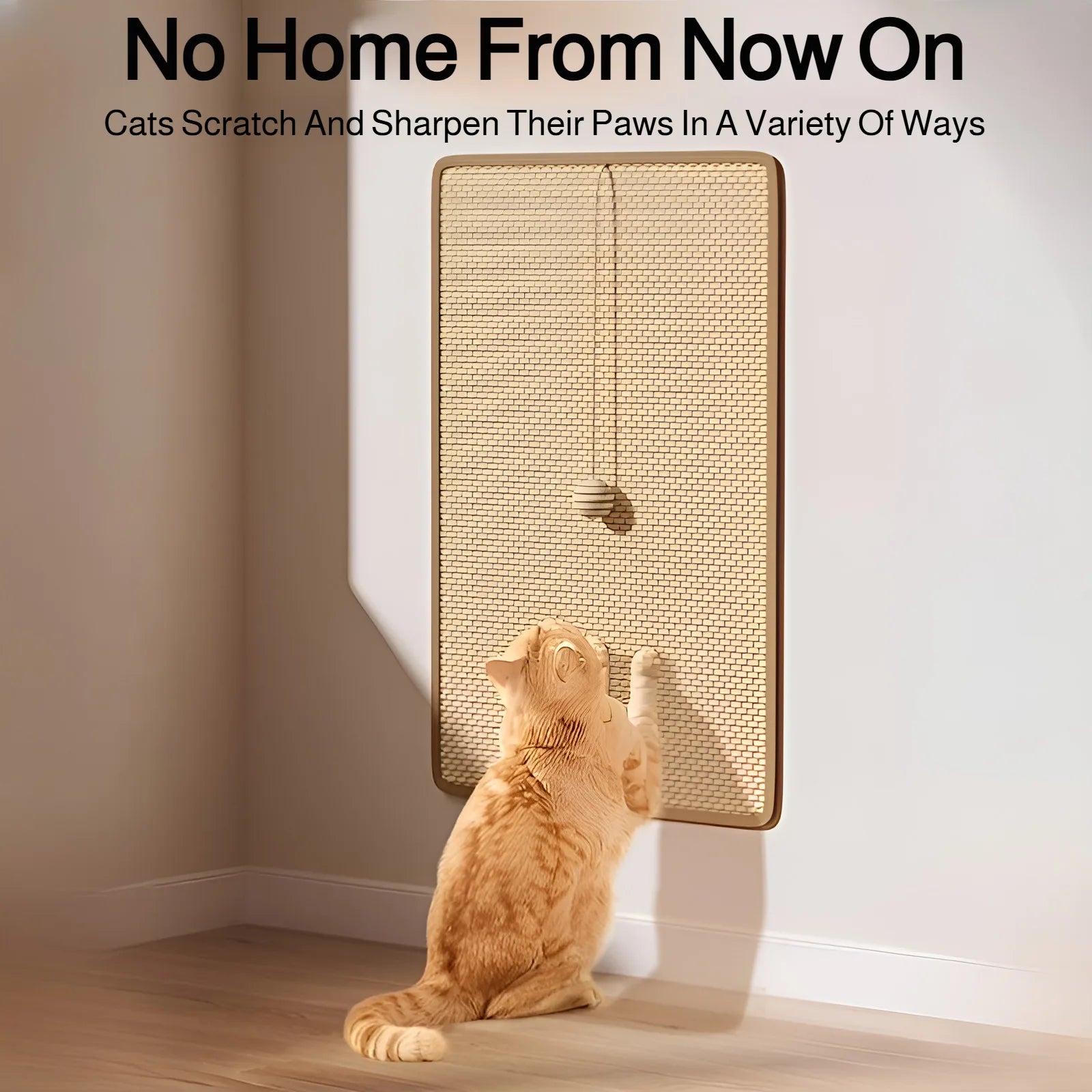 Sisal Cat Scratch Pad Wall Protector For Furniture by PawHaven