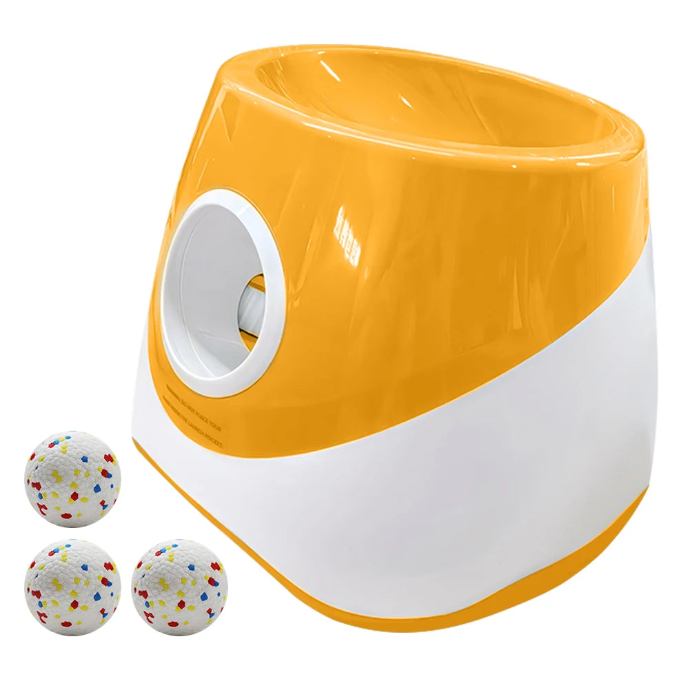 Automatic Dog Ball with 3 Distance for Medium & Small Dogs (Orange) by PawHaven