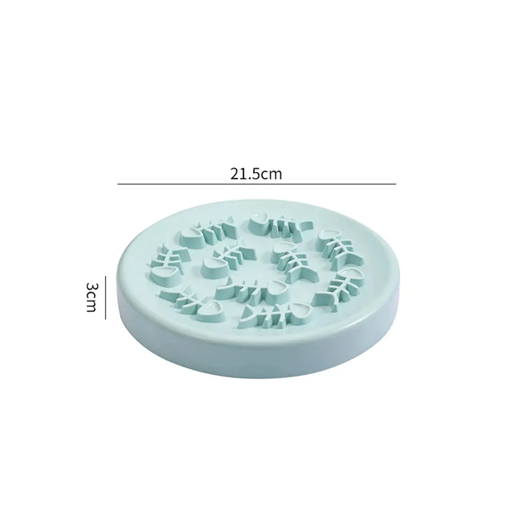 Fish Bone Dog Cat Bowl Anti Choking Slow Food Pet Bowl Pet Feeder Supplies by PawHaven