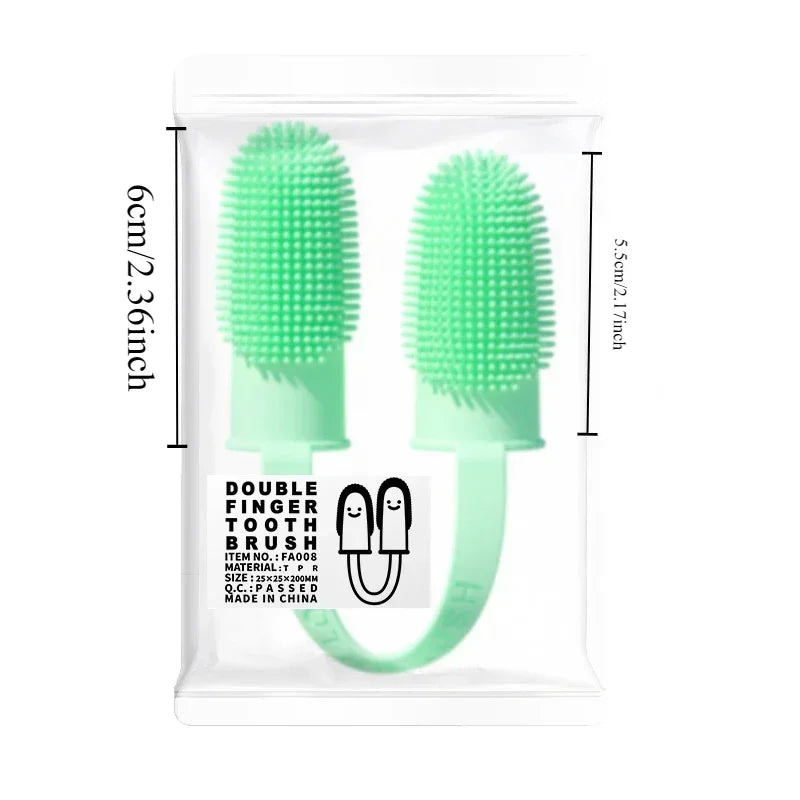 Super Soft Pet Dog Finger Toothbrush Teeth Cleaning Bad Breath Care Nontoxic Silicone Tooth Brush Tool Dog Cat Cleaning Supplies by PawHaven