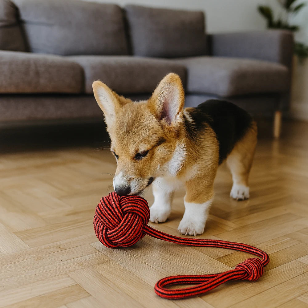 Premium Jumbo Cotton Rope Dog Toy For Tug And Chew by PawHaven