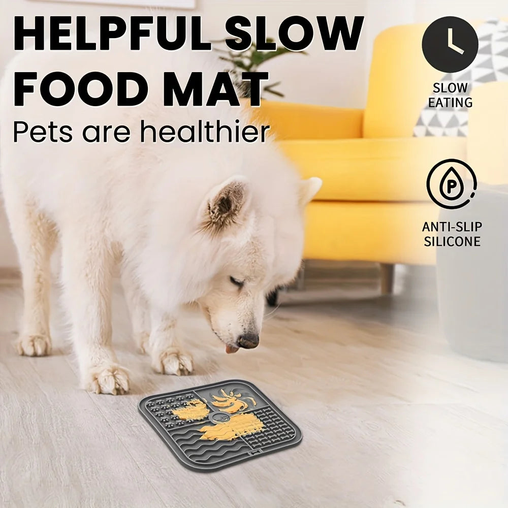 Premium Silicone Slow Feeder Mat for Dogs and Cats by PawHaven