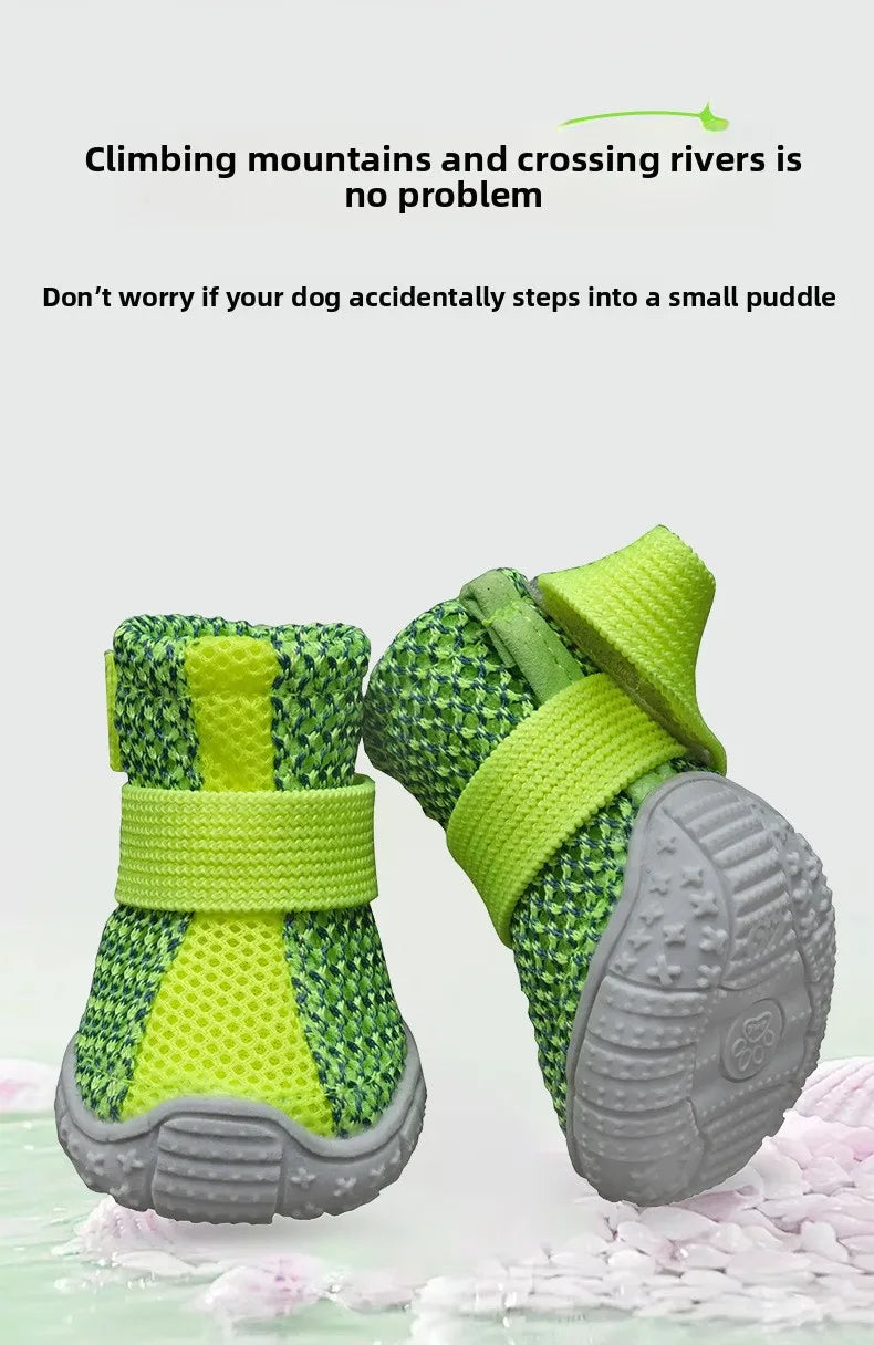 Comfortable Breathable Mesh Dog Shoes, Easy Wear Pet Footwear for Puppies and Small Dogs by PawHaven