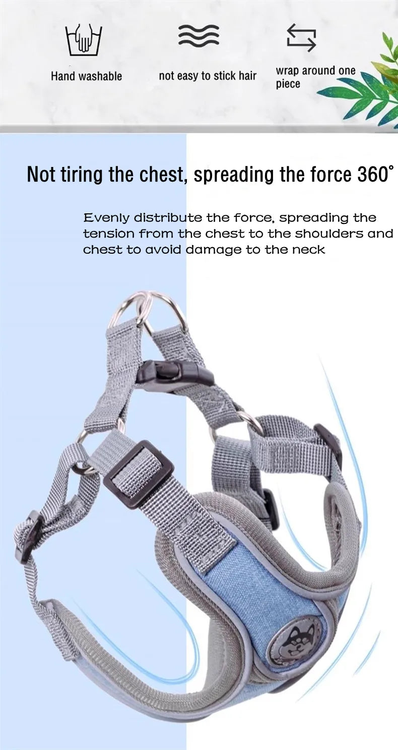 Premium Reflective Harness Vest For Small To Medium Dogs by PawHaven