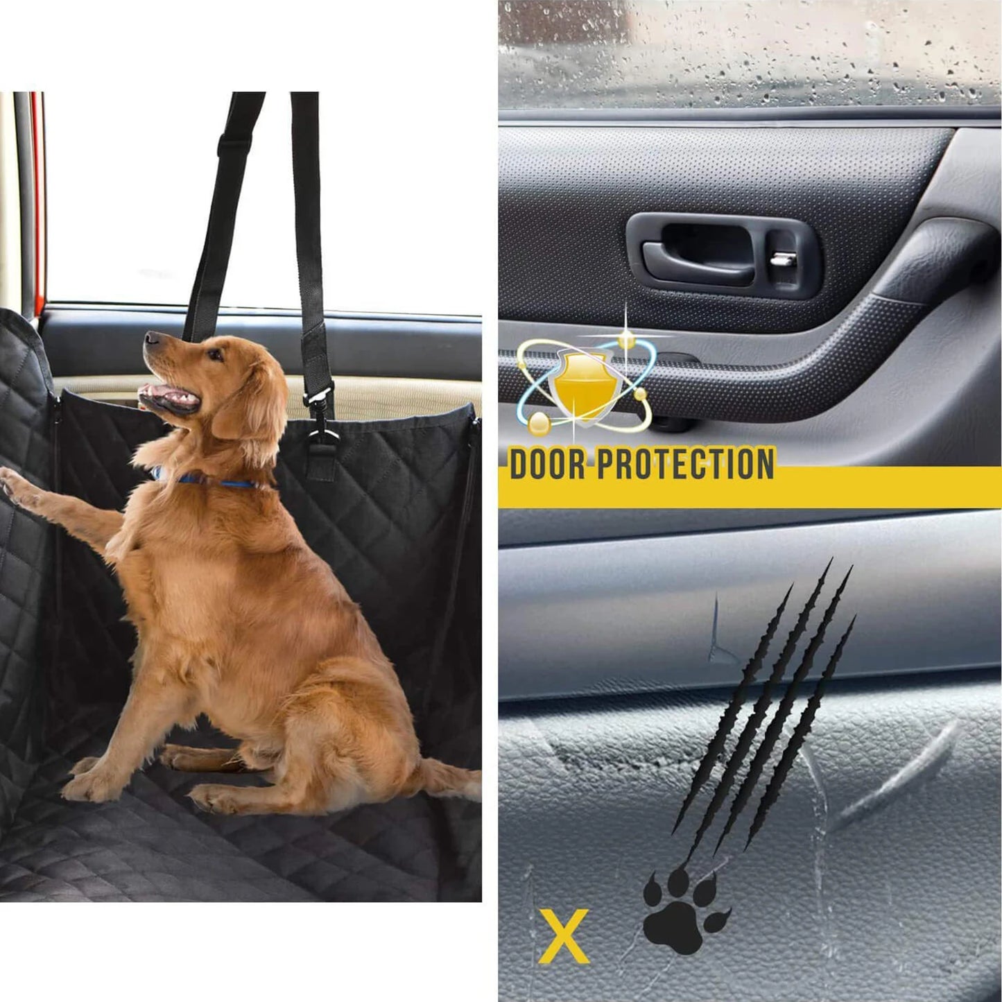 Dog Car Seat Cover Scratch-Proof Waterproof Seat Cover Dog Seat Cover for Dogs Pet Car Seat Protector by PawHaven