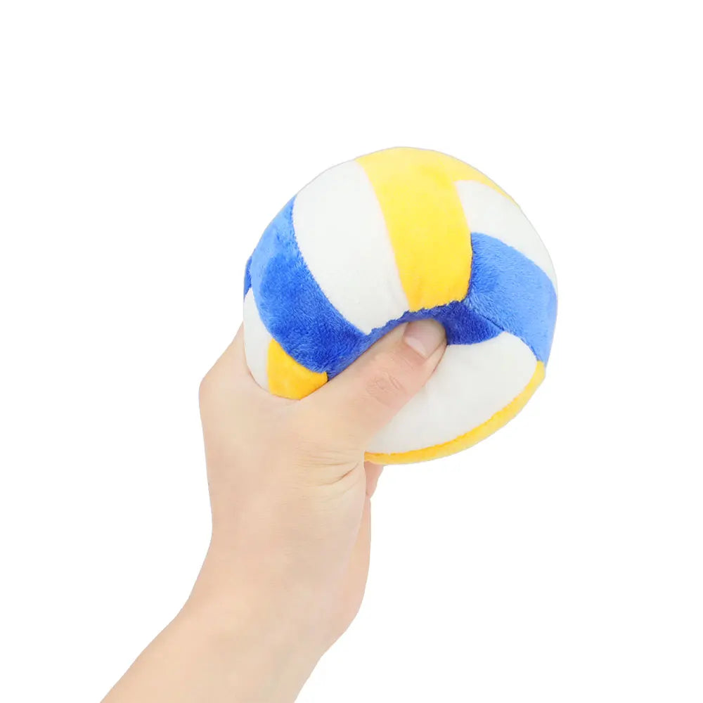 Ball Shape Plush Sound Dog Toy Puppy Chew Pet Squeak Toy For Small Medium Dogs by PawHaven