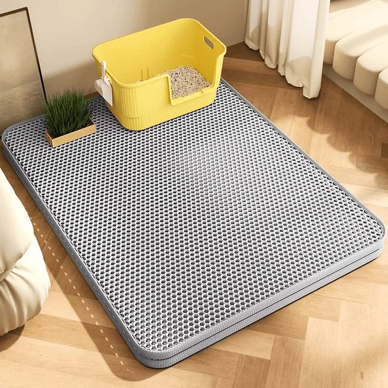 Premium Extra Large Cat Litter Mat Waterproof Non Slip by PawHaven