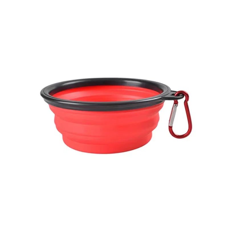 Portable Collapsible Silicone Dog Bowl Pet Food Water Feeding Dish Outdoor Camping Hiking Travel Bowl For Cats Puppies Equipped by PawHaven