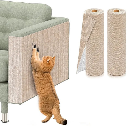 2Pcs Cat Scratch Sofa Mat Self-Adhesive Trimmable Carpet Pad Sofa Corner Home Pet Scratcher Multi-Purpose Cats Scratching Pad by PawHaven