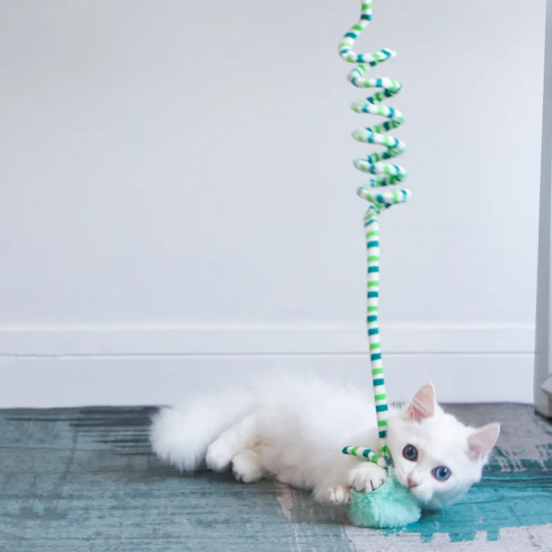 Interactive Cat Hanging Toy Simulation Cat Toy Funny Self-hey Interactive Toy for Kitten Playing Teaser Wand Toy Cat with bell by PawHaven