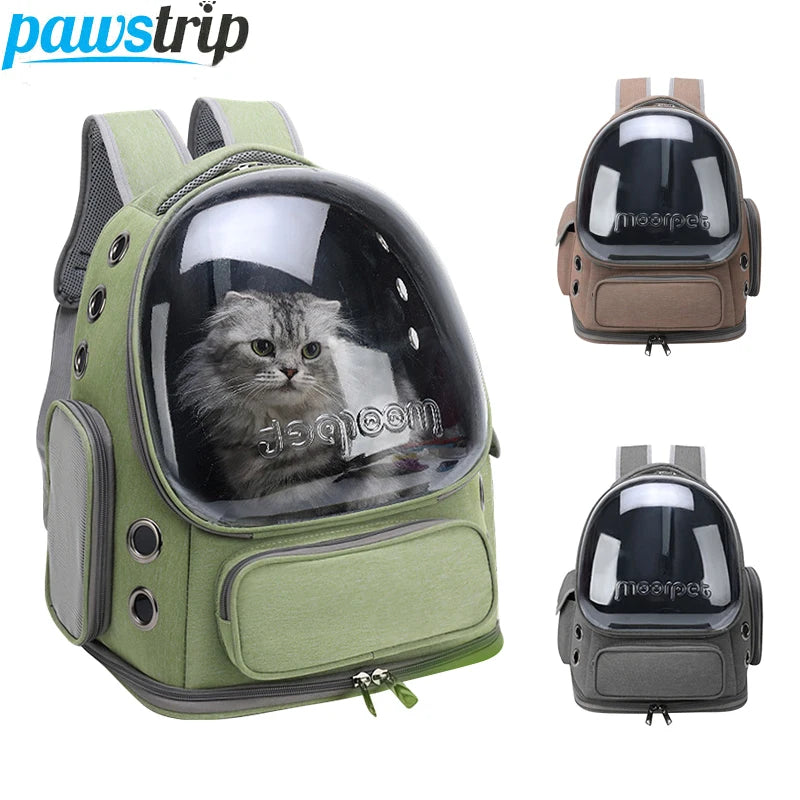 Transparent Pet Cat Carrier Bag Outdoor Travel Backpack for Cats Small Dogs Breathable Cat Carrying Bag Pet Supplies by PawHaven
