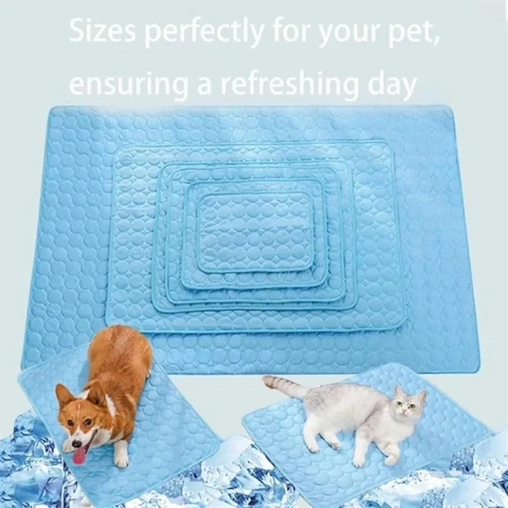 Summer Pet Cooling Mat Self Cooling Pad for Dog and Cat Waterproof Sleeping Bed Pillow Cushion Pad for Indoor Outdoor Use by PawHaven