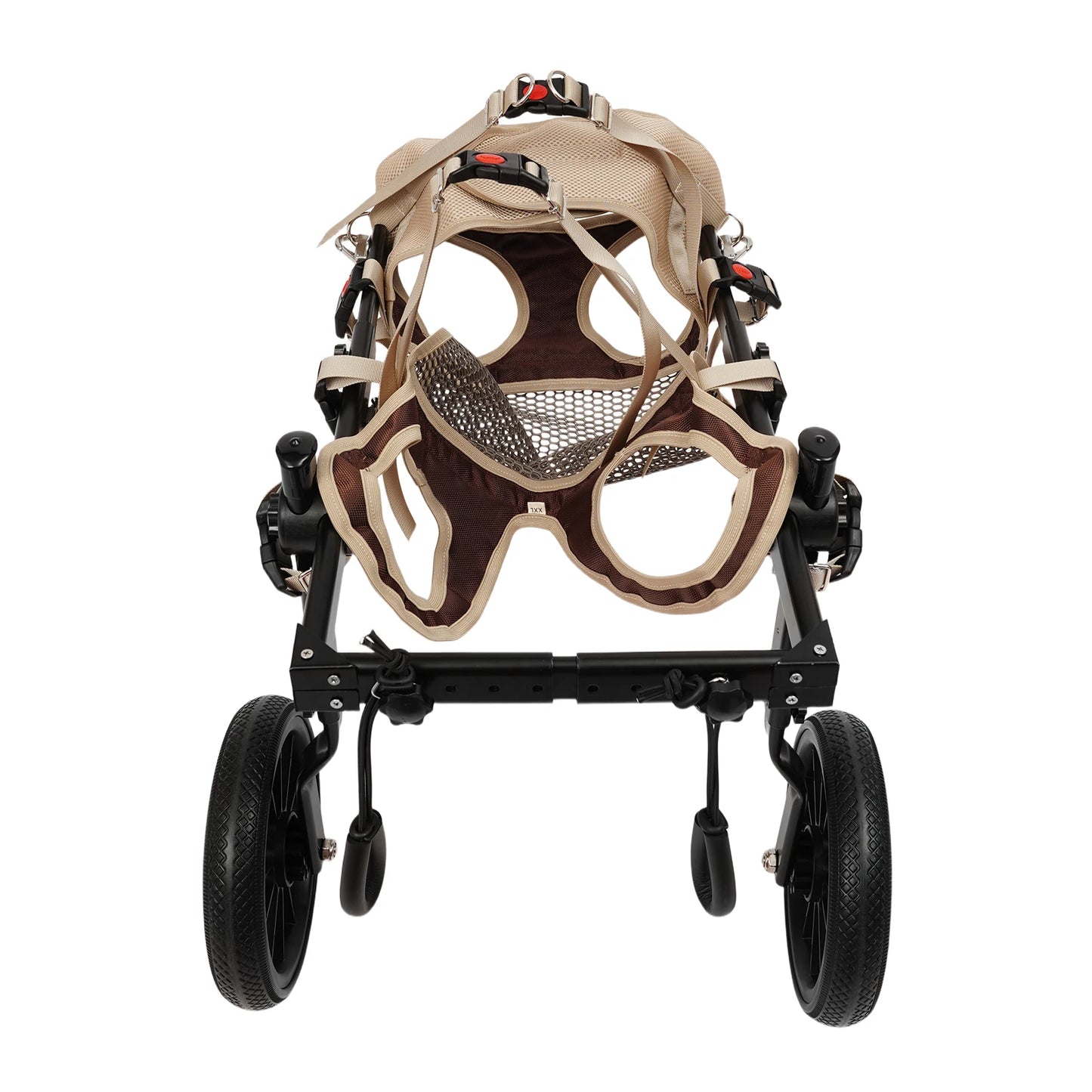 Adjustable Dog Wheelchair Hind Leg Rehabilitation Walker, Aluminum Alloy Pet Walking Aid Cart for Disabled & Senior Dogs by PawHaven