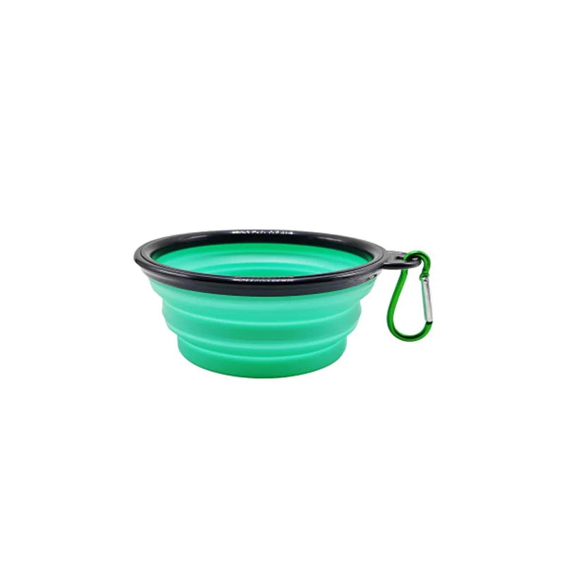 Portable Collapsible Silicone Dog Bowl Pet Food Water Feeding Dish Outdoor Camping Hiking Travel Bowl For Cats Puppies Equipped by PawHaven
