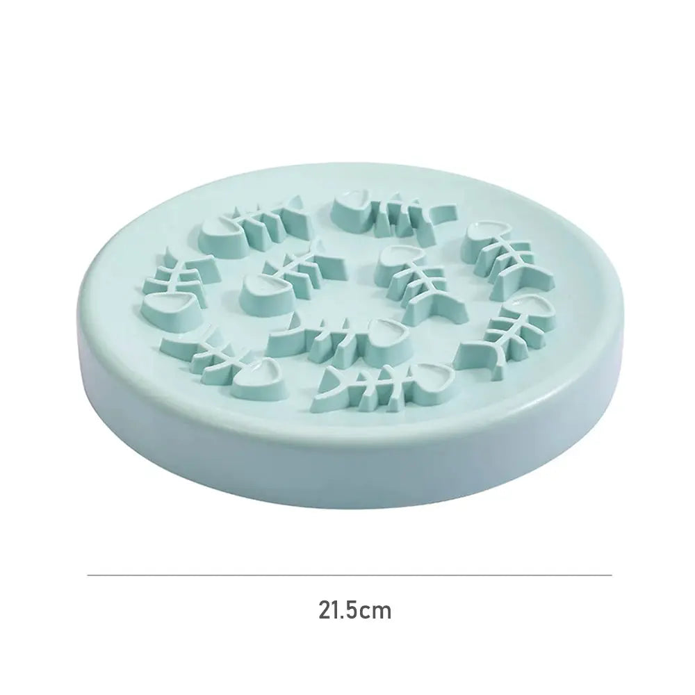 Fish Bone Dog Cat Bowl Anti Choking Slow Food Pet Bowl Pet Feeder Supplies by PawHaven