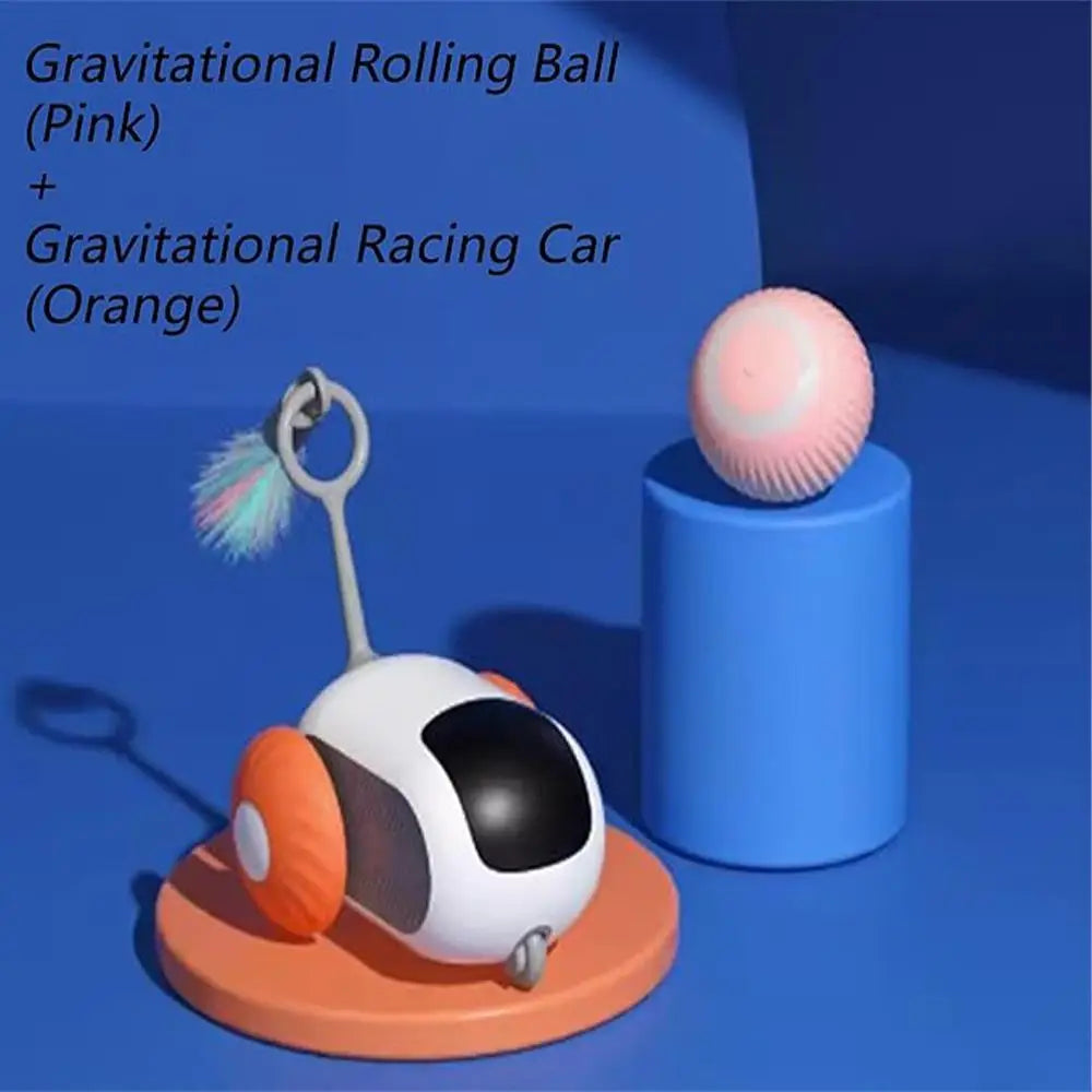 Premium Cat Toy Car Set Stimulates Kitten Play by PawHaven