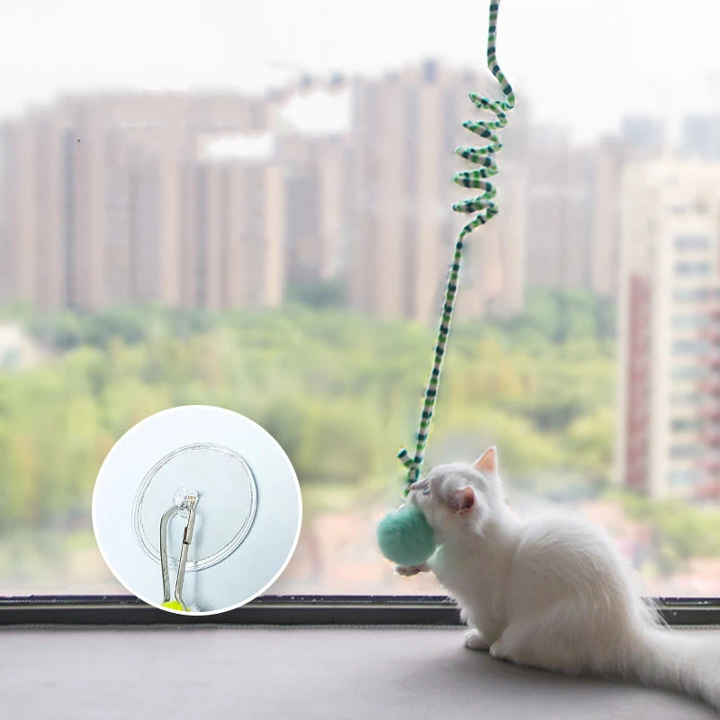 Interactive Cat Hanging Toy Simulation Cat Toy Funny Self-hey Interactive Toy for Kitten Playing Teaser Wand Toy Cat with bell by PawHaven