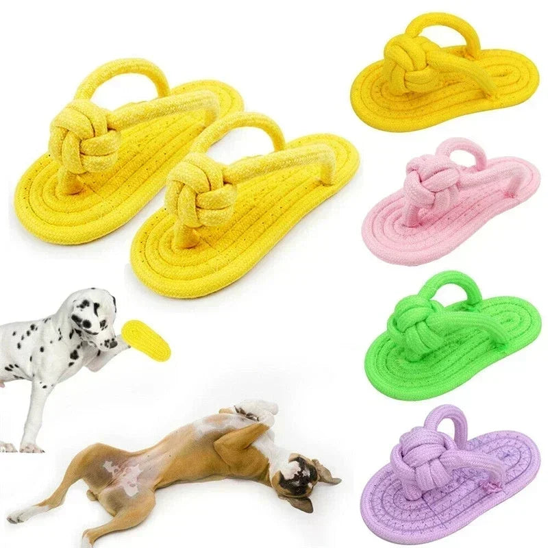 Dog Chewing Toy Cotton Slipper Rope Toy for Small Large Dogs Pet Teeth Training Molar Toys Interactive Dog Toy Dog Accessories by PawHaven