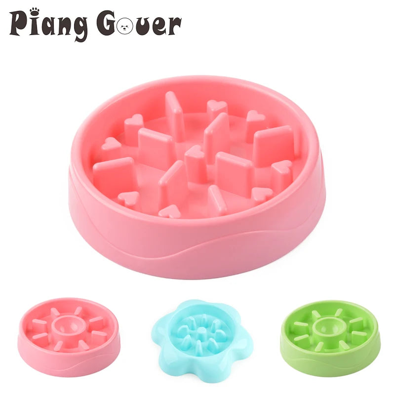 Heart Dog Bowl Anti Choke Dog Feeding Food Bowls Puppy Slow Eat Pet Bowl Feeder Dishes by PawHaven