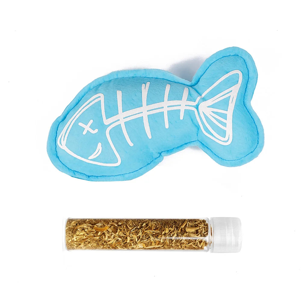 Refillable Catnip Fish Toy For Cats Interactive Play by PawHaven