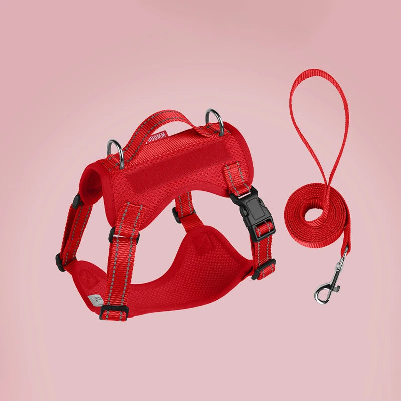 Premium Reflective Vest Harness And Leash Set by PawHaven
