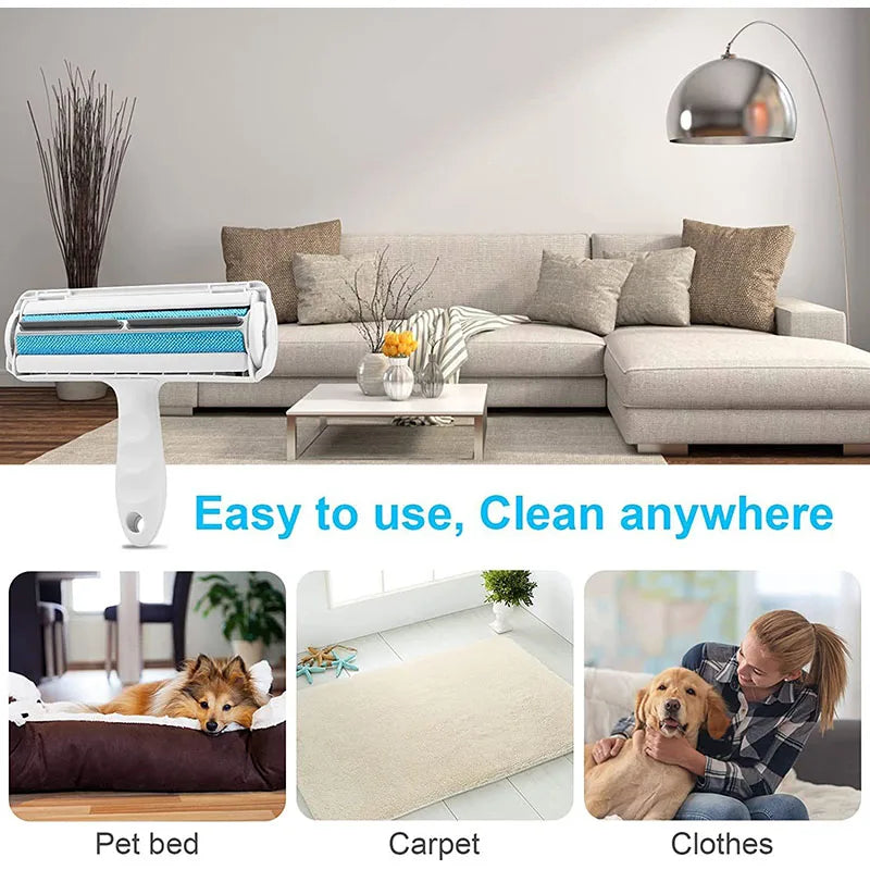 Premium Reusable Pet Hair Roller For Quick Fur Removal by PawHaven
