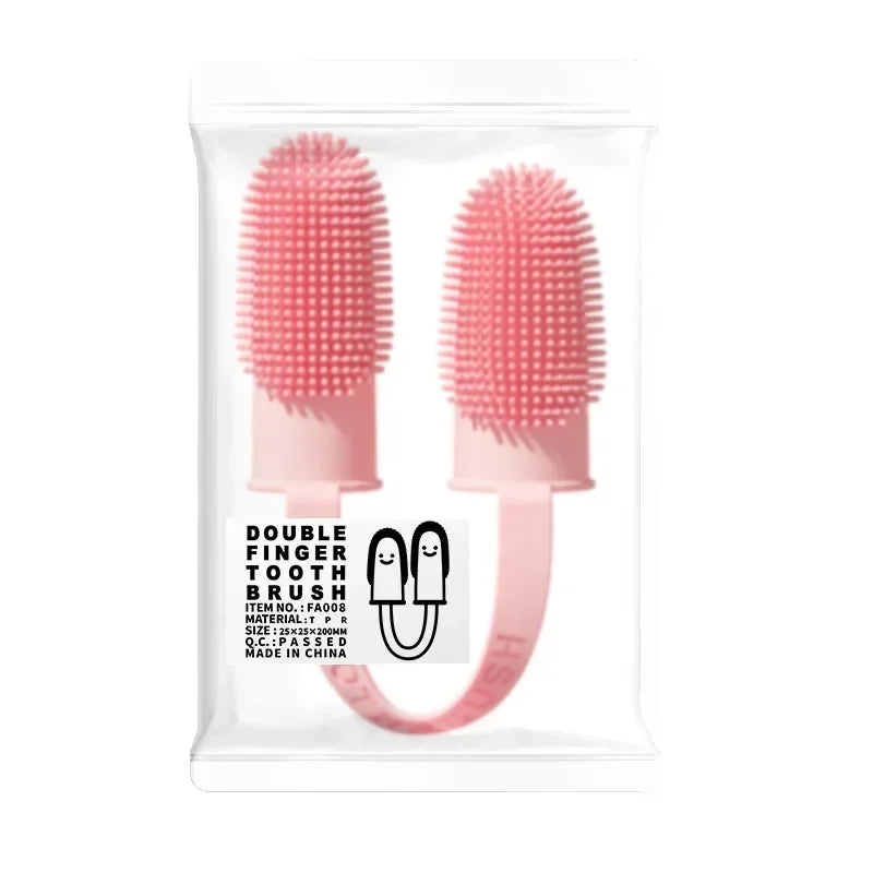 Super Soft Pet Dog Finger Toothbrush Teeth Cleaning Bad Breath Care Nontoxic Silicone Tooth Brush Tool Dog Cat Cleaning Supplies by PawHaven