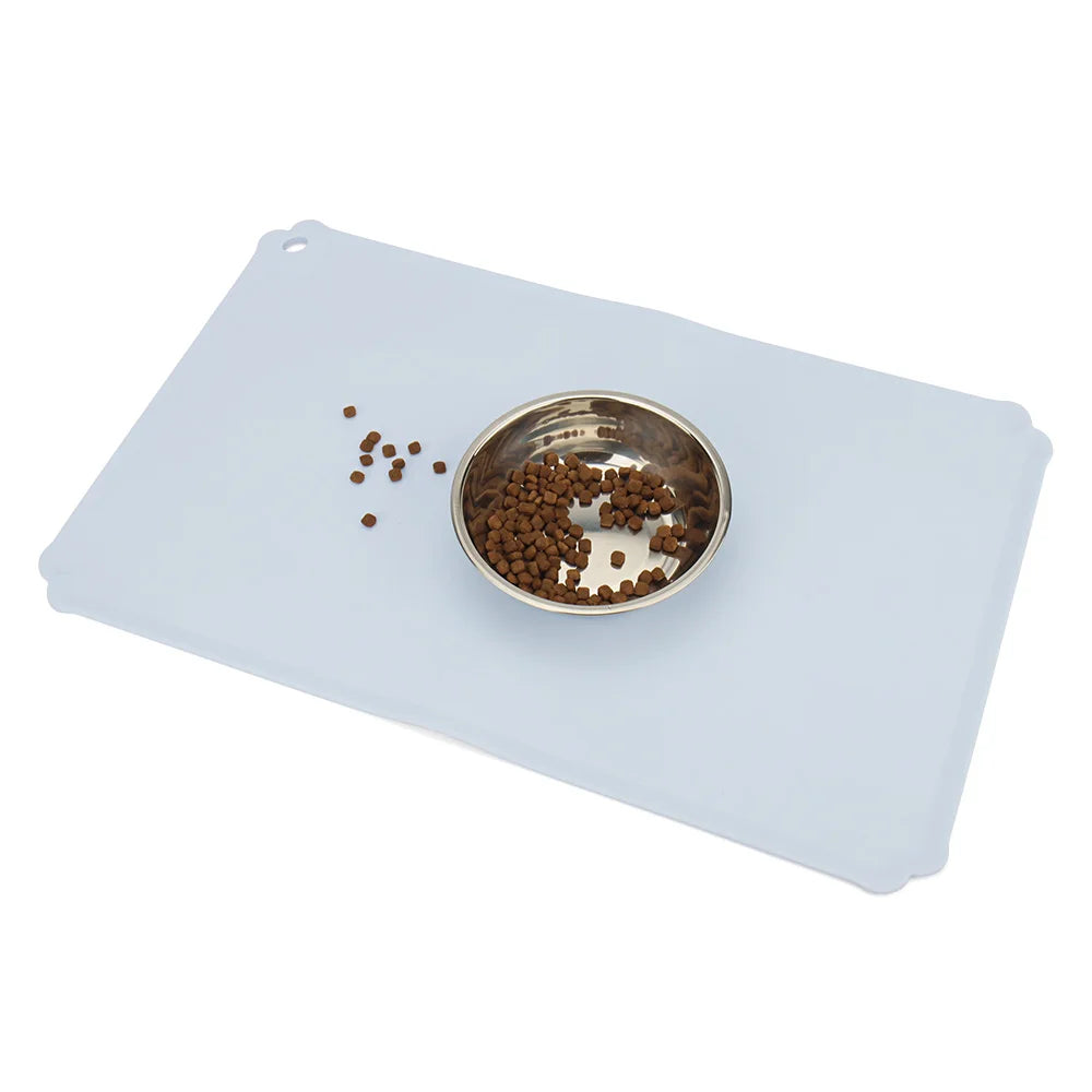 Waterproof Silicone Pet Bowl Mat Cat Dog Bowl Non-slip Mats Feed Eat Food Pad by PawHaven