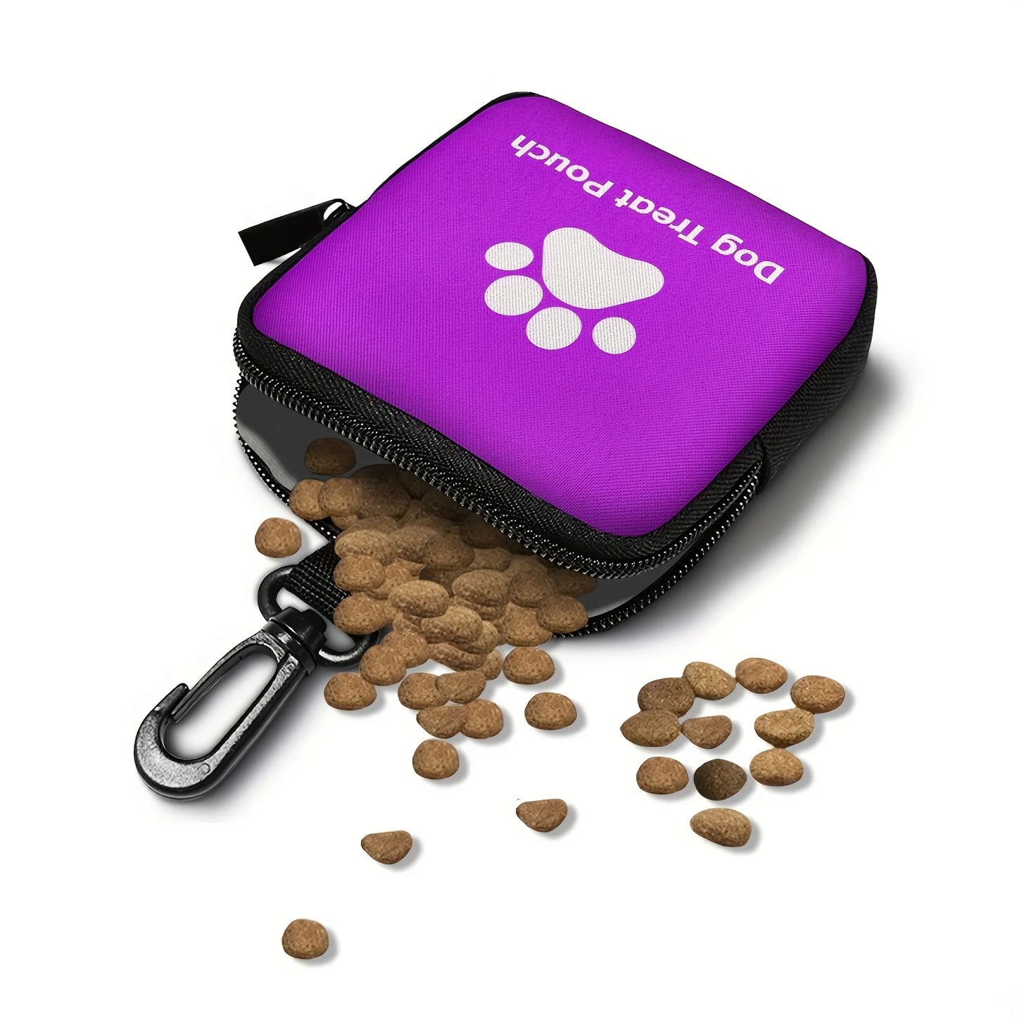 Premium Zippered Dog Treat Bag Portable Spill Proof by PawHaven