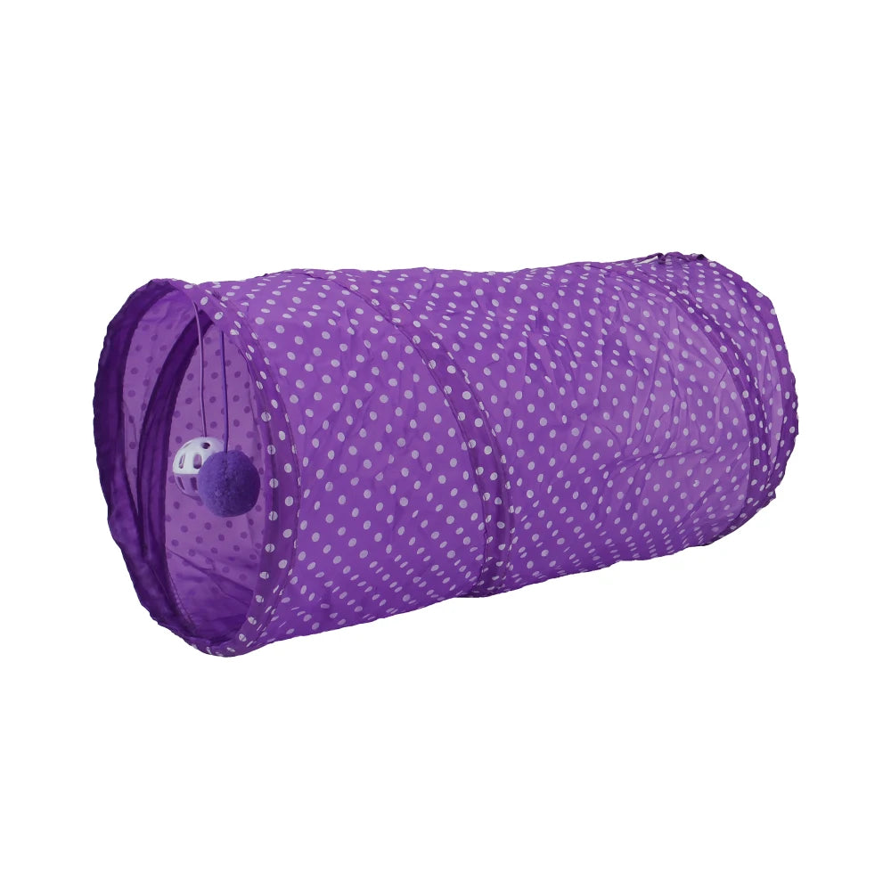 Dot Tunnel Cat Toy Tubes Ball Fold Kitten Pet Toy Puppy Rabbit Play Cat Tent by PawHaven