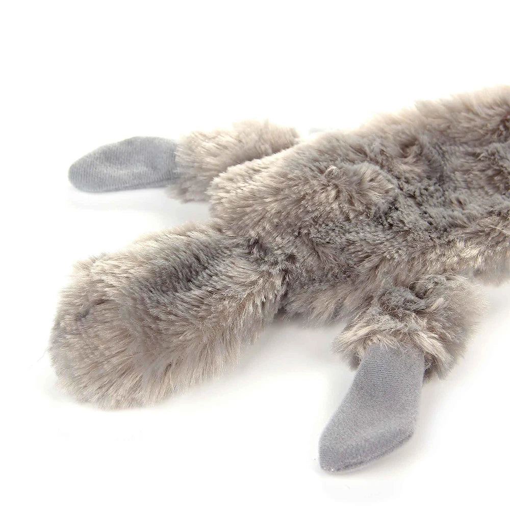 Premium Dual Squeaking Raccoon Plush Dog Toy by PawHaven