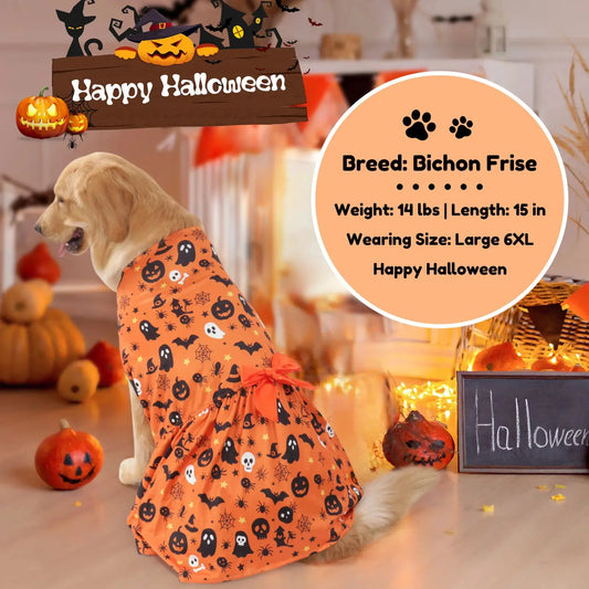 middle large dog cat pet Halloween Dog cat pet Dress for Large Dogs Cute Pet Costume for Cats and Dogs Festive Outfit dress by PawHaven