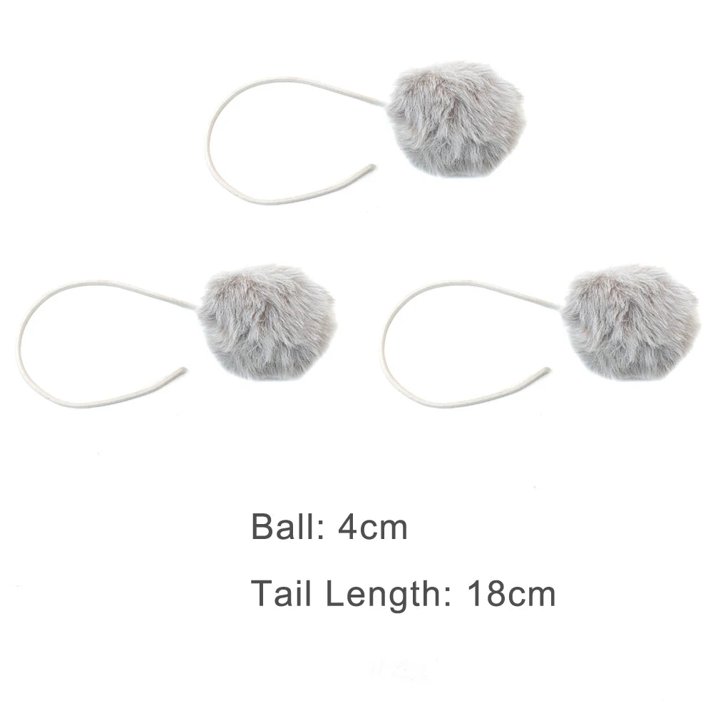 Hanging Furry Balls Cat House Toys Accessories Sisal Hang Ball Pet Toy Supplies by PawHaven