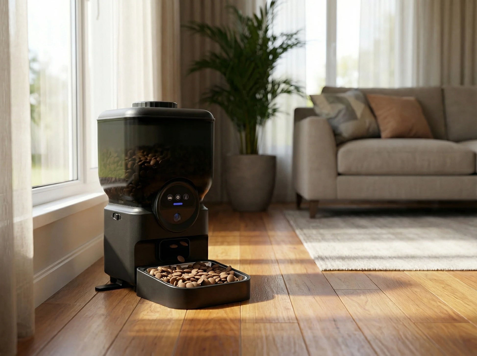 Automatic Cat Feeder Rechargeable Wifi Smart Pet Feeder App Controlled Cat Feeder With Camera Built-in battery Cat Dog Feeder by PawHaven