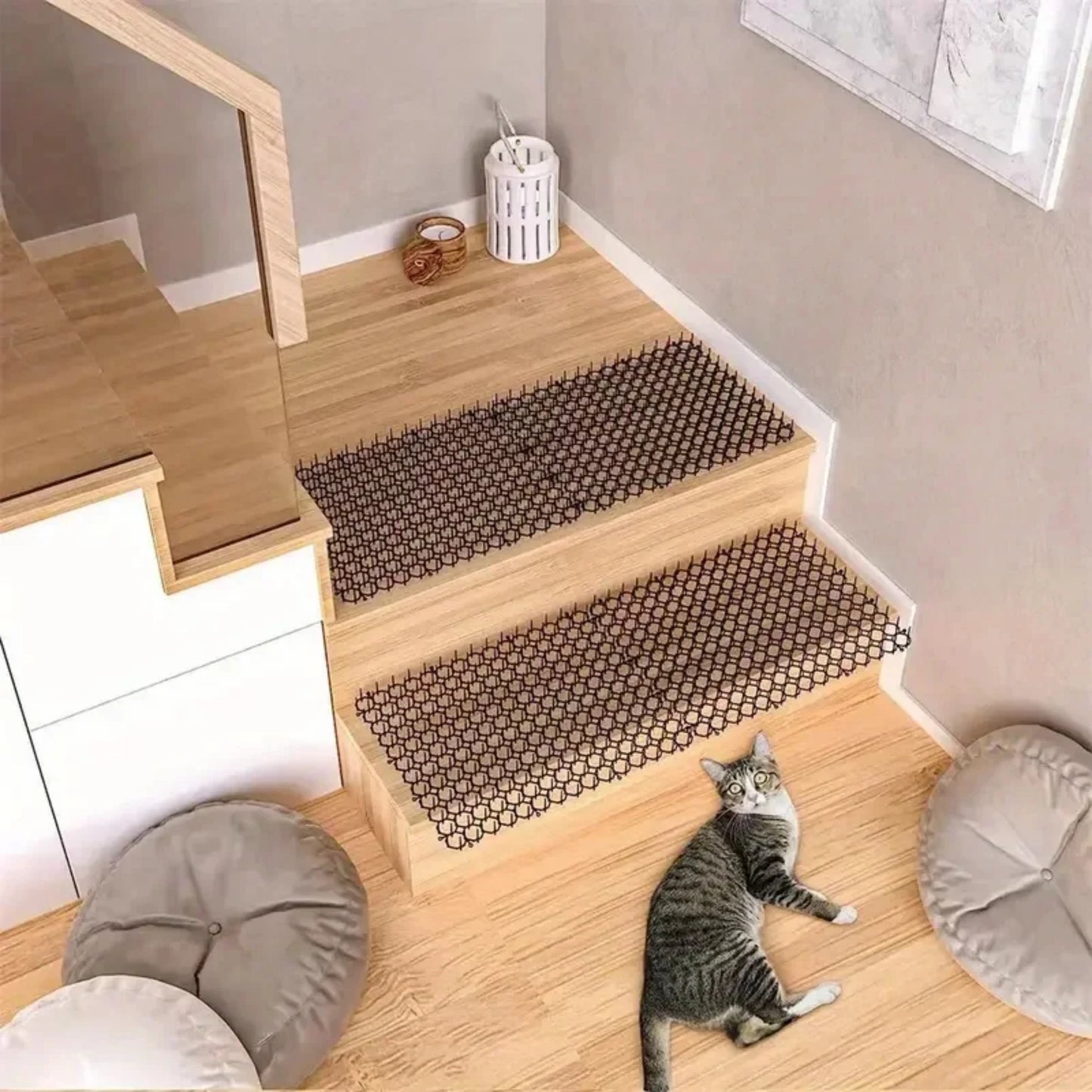 Cat-Proof Mat with Spikes for Vegetable Garden Durable Protection against Cats And Dogs Ideal for Gardening And Plant Care by PawHaven