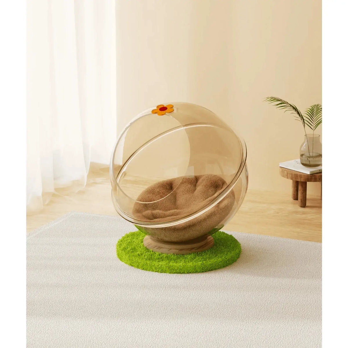 Space Capsule Cat Bed, Easy Clean Washable Hammock House with Climbing Frame, Universal Pet Nest for Kittens Indoor Cats Furniture by PawHaven