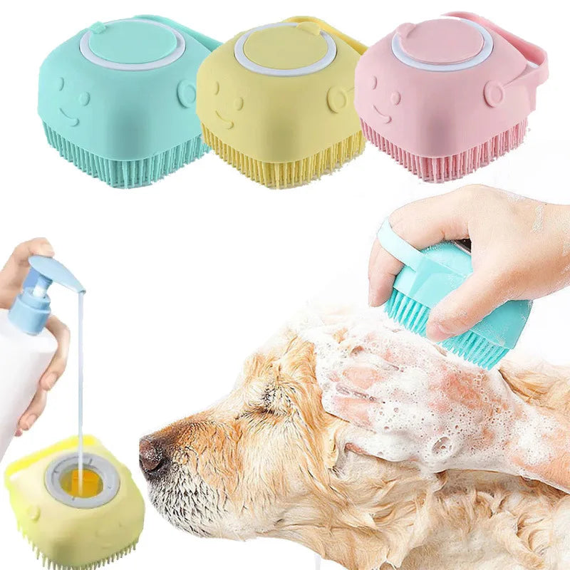 Premium Silicone Pet Bath Massage Gloves For Dogs And Cats by PawHaven