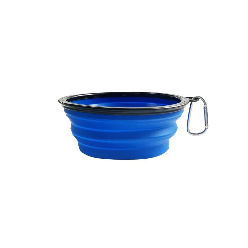Portable Collapsible Silicone Dog Bowl Pet Food Water Feeding Dish Outdoor Camping Hiking Travel Bowl For Cats Puppies Equipped by PawHaven