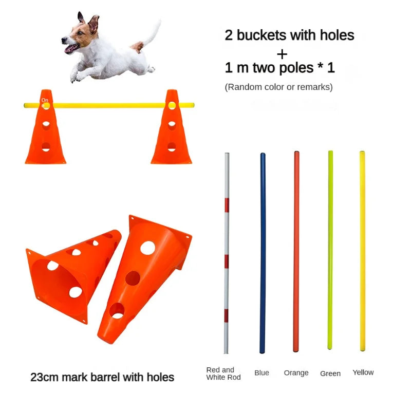 Pet Agility Training Set Jumping Bar Dog Obstacle Training Equipment Hurdle Training Dog Training Device Pet Supplies by PawHaven