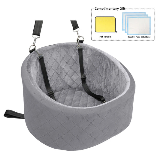Portable Pet Car Seat for Small Dogs and Cats – Machine-Washable, Comfortable Seat, and Vehicle Dog Hammock car seat cover by PawHaven