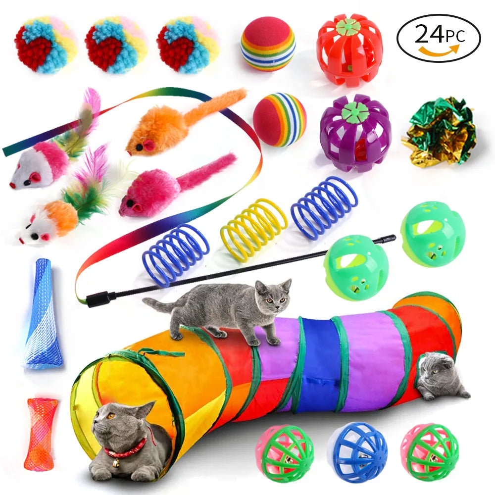 Interactive Kitten Toys Variety Pack 20 Piece Set by PawHaven