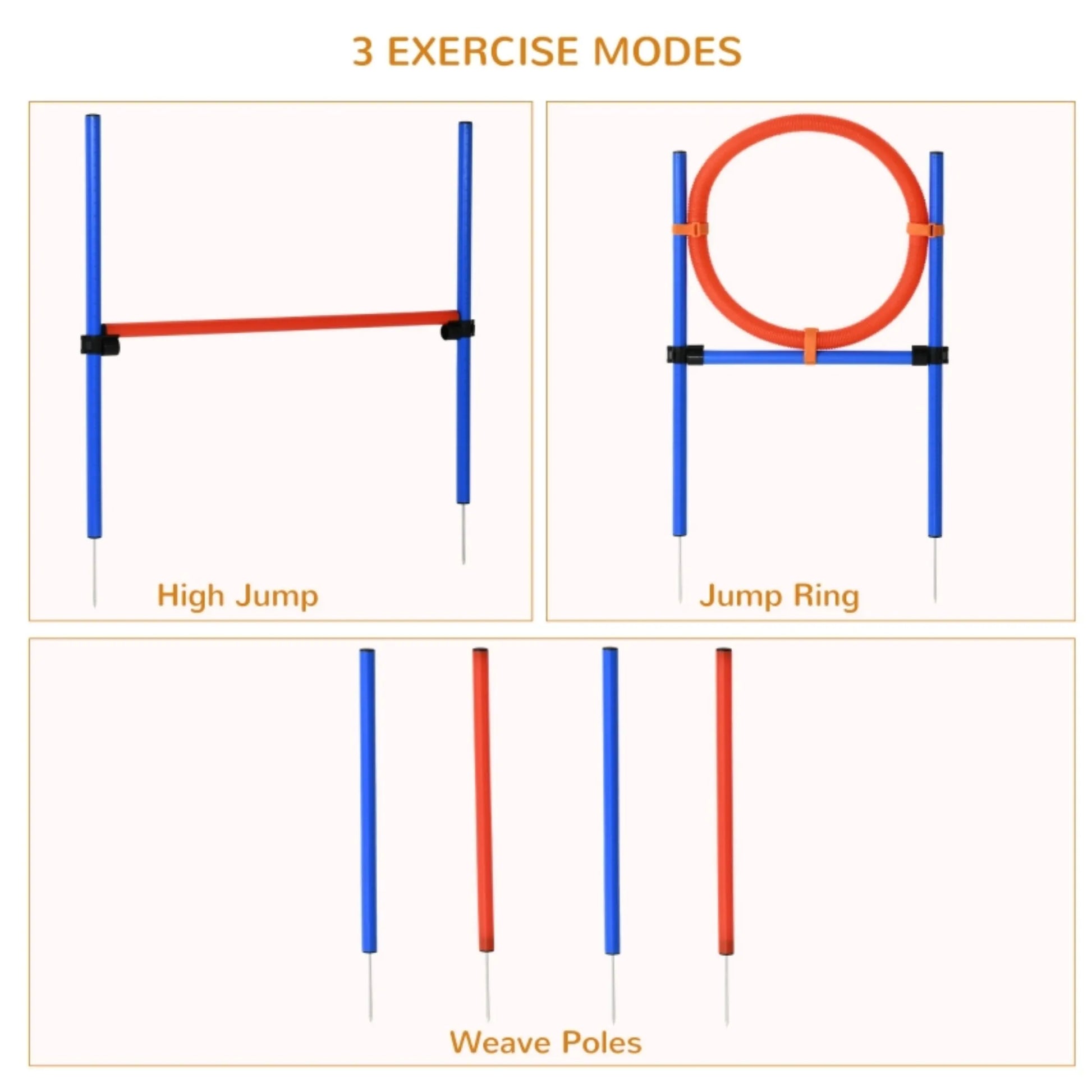 Premium Adjustable Dog Agility Training Set For Exercise by PawHaven