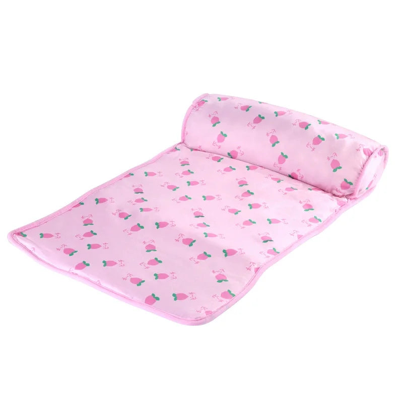 Summer Pet Ice Pad Cooling Mat Ice Silk Cushion Non Slip Washable Anti Heat Dog Cat Bed Portable Cool Rest Mat Summer Heat Relie by PawHaven