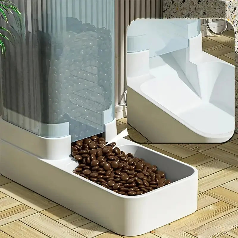 Premium Automatic Dog And Cat Feeder And Water Dispenser Set by PawHaven