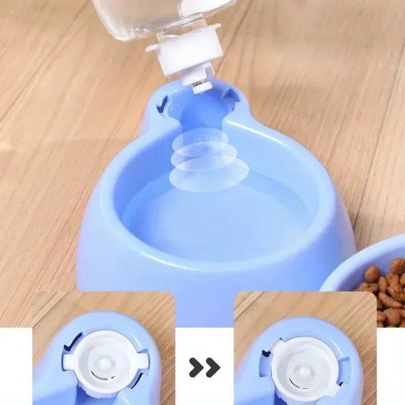 2026 Cute Mushroom Shaped Automatic Cat Feeder Large Capacity Pet Food Storage Container Cat Food Bowl Pet Daily Supplies by PawHaven