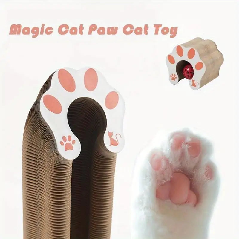 Magic Cat Scratcher with Plush Mouse Toy - Durable, Space-Saving & Versatile Scratching Board, Endless Fun pet products by PawHaven