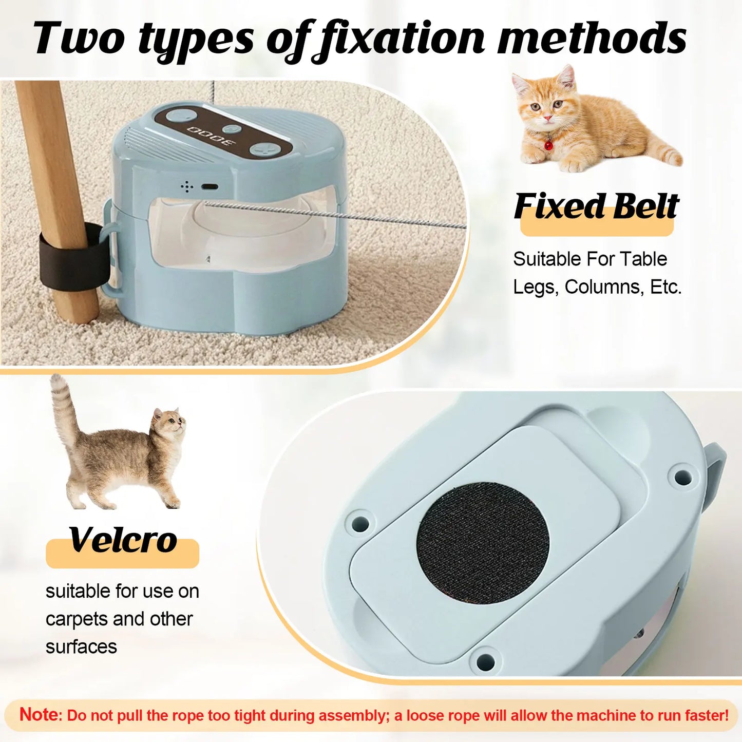 Cat Toys Automatic/Remote Control Cat Toy Interactive Cat Toy Cat Treadmill Adjustable Speed Simulated Cat Hunting Toy by PawHaven