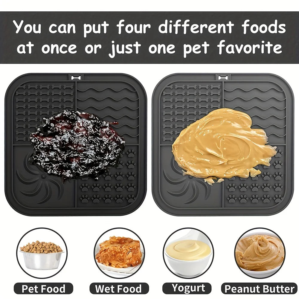 Premium Silicone Slow Feeder Mat for Dogs and Cats by PawHaven