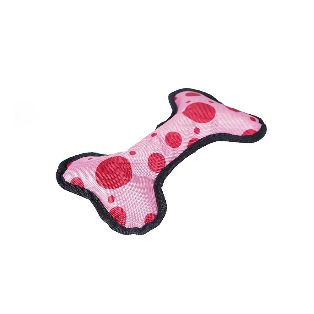 Dog Bone Plush Toy, Soft Chew and Cuddle Toy for Small and Medium Dogs, Indoor Play and Training by PawHaven